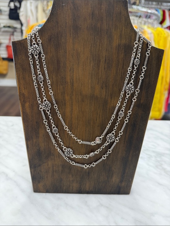 Brighton Jewelry - Brighton Ventura Multi Strand Silver Plated Retired Necklace